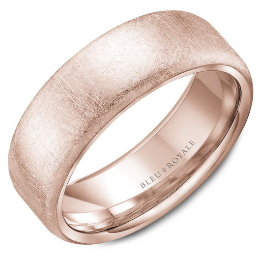 Bleu Royale Contemporary Wedding Band RYL-010