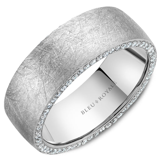 Bleu Royale Contemporary Wedding Band RYL-020