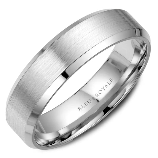 Bleu Royale Contemporary Wedding Band RYL-023