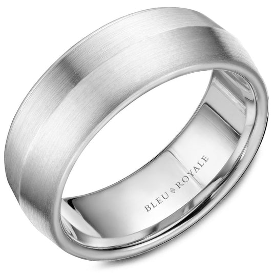 Bleu Royale Contemporary Wedding Band RYL-026
