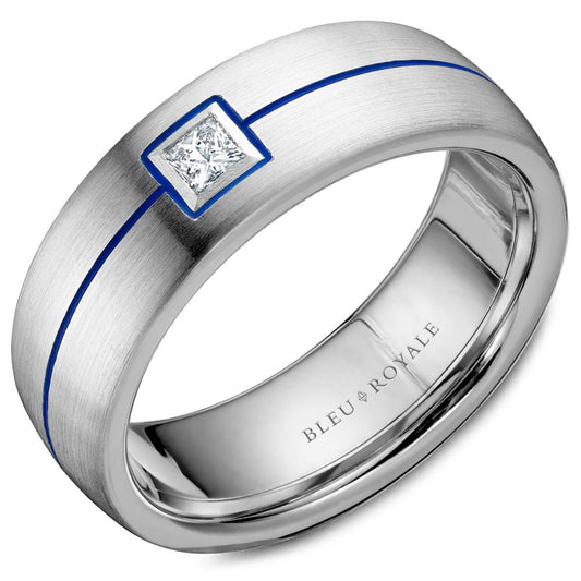 Bleu Royale Contemporary Wedding Band RYL-027