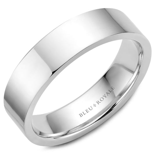 Bleu Royale Contemporary Wedding Band RYL-033