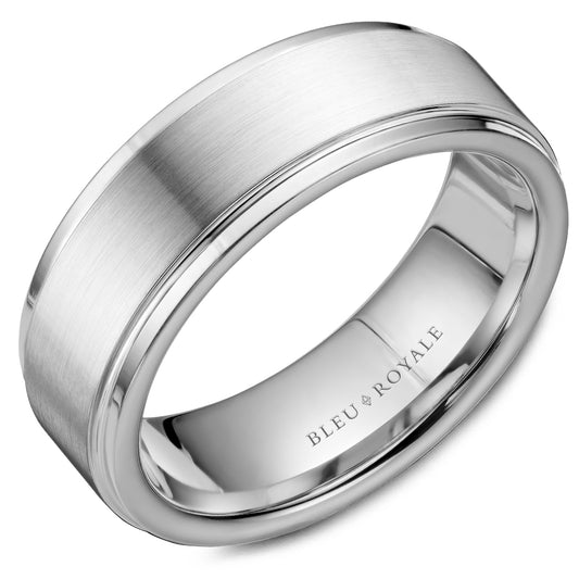 Bleu Royale Contemporary Wedding Band RYL-036