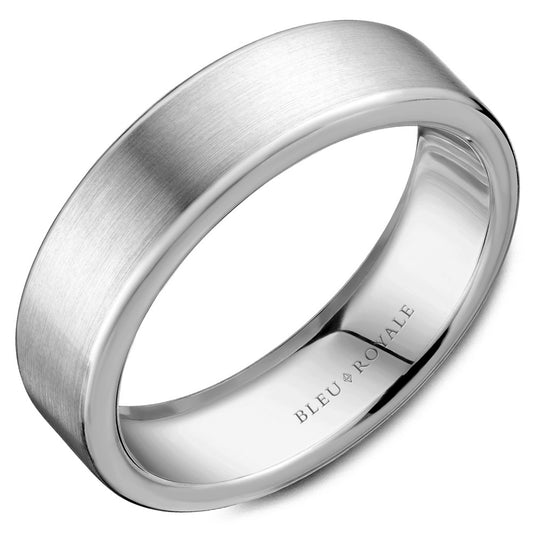 Bleu Royale Contemporary Wedding Band RYL-037
