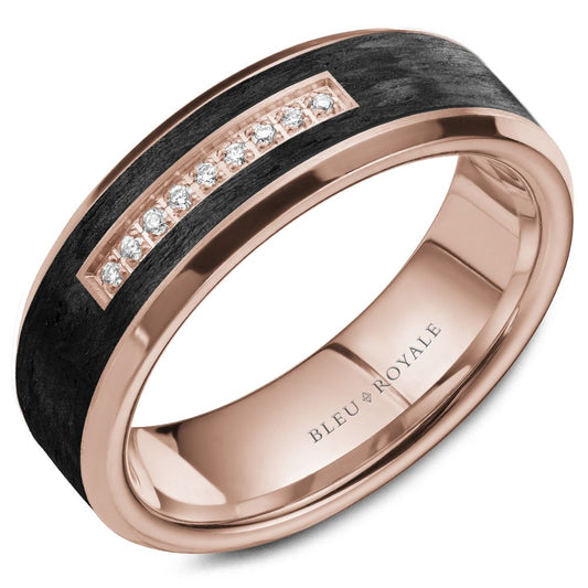 Bleu Royale Wedding Band RYL-049