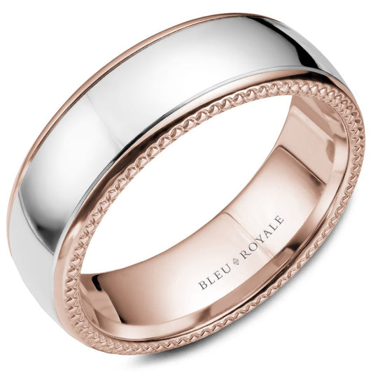 Bleu Royale Wedding Band RYL-054