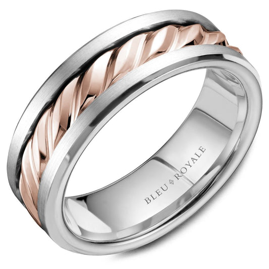 Bleu Royale Wedding Band RYL-060
