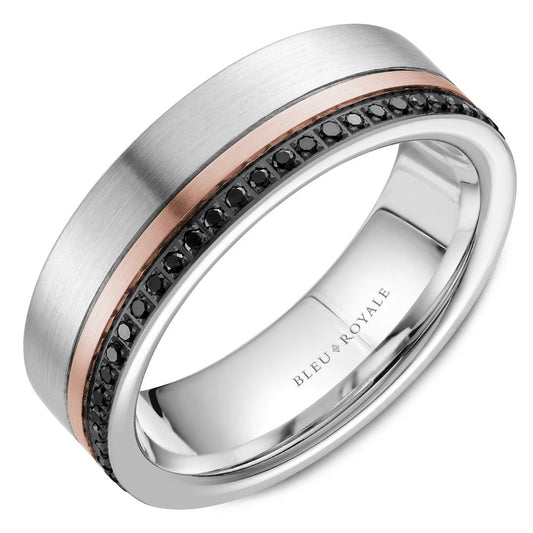 Bleu Royale Wedding Band RYL-070