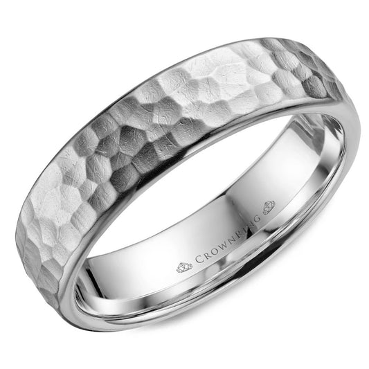 Carved Contemporary Wedding Band WB-038C