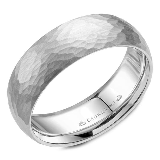 Carved Contemporary Wedding Band WB-059C