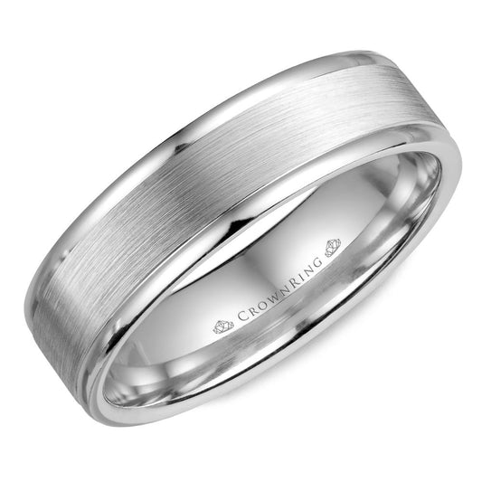 Carved Contemporary Wedding Band WB-6925