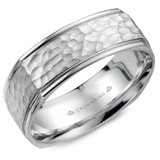 Carved Contemporary Wedding Band WB-7908