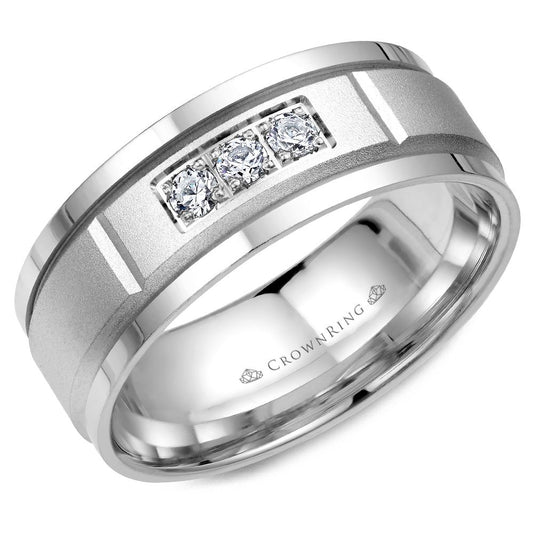 Diamond Modern Wedding Band WB-8200