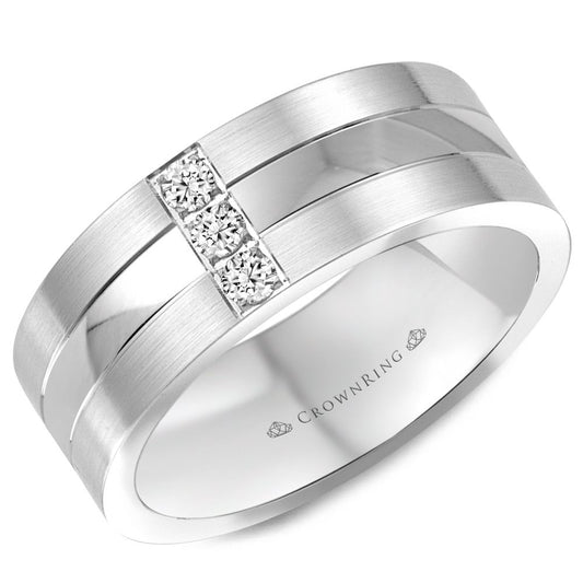 Diamond Contemporary Wedding Band WB-8252