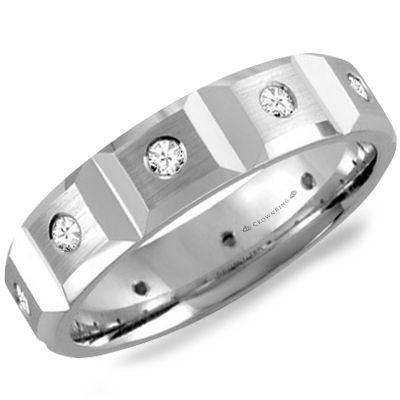 Diamond Modern Wedding Band WB-8509