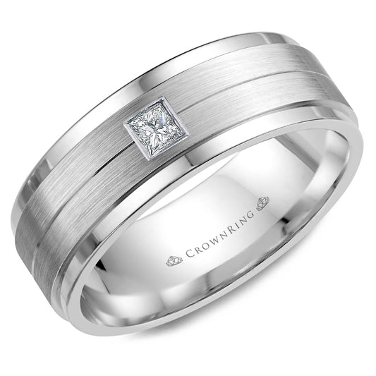 Diamond Modern Wedding Band WB-9102