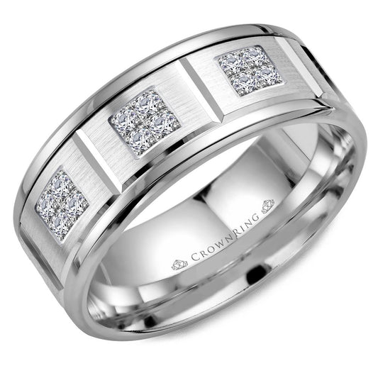 Diamond Contemporary Wedding Band WB-9604