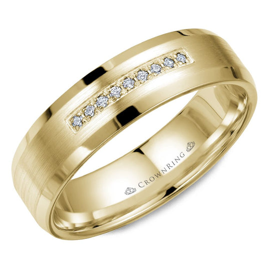 Diamond Contemporary Wedding Band WB-9612