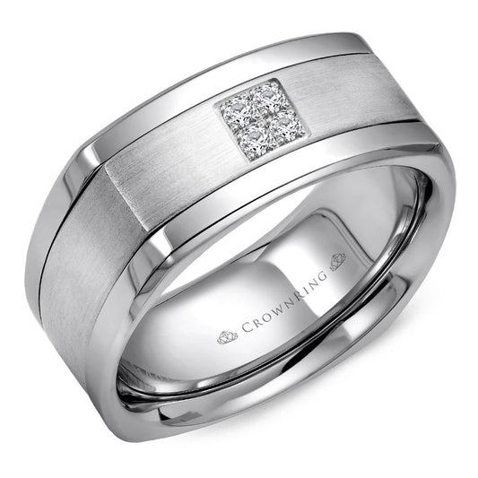 Diamond Modern Wedding Band WB-9671