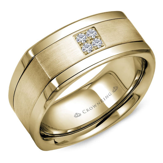 Diamond Modern Wedding Band WB-9671