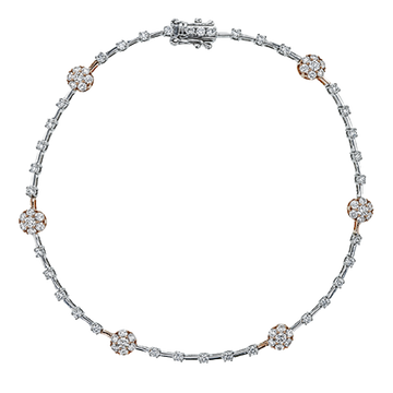 Ladies 14k Gold Bracelet ZB258