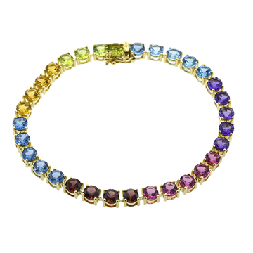 Ladies 14k Gold Bracelet ZB884