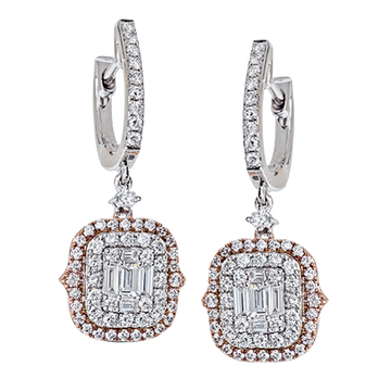 Ladies Two-Tone Earring ZE531