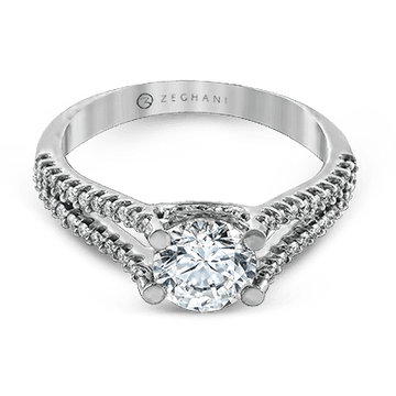 Ladies 14k Gold Engagement Ring ZR108