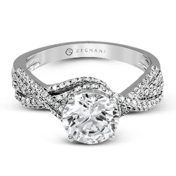 Ladies 14k Gold Engagement Ring ZR1155