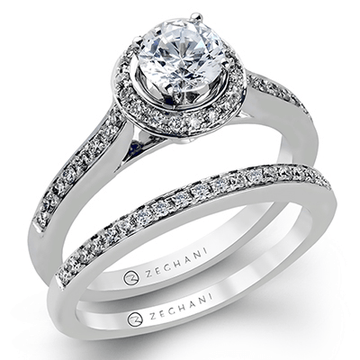 Ladies 14k Gold Engagement Ring ZR116