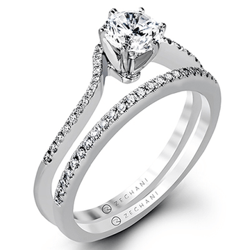 Ladies 14k Gold Engagement Ring ZR1174