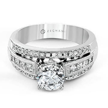 Ladies 14k Gold Engagement Ring ZR119