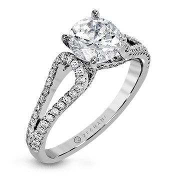 Ladies 14k Gold Engagement Ring ZR1228