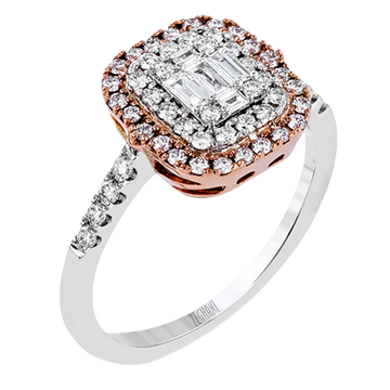 Ladies Two-Tone Fashion Ring ZR1235