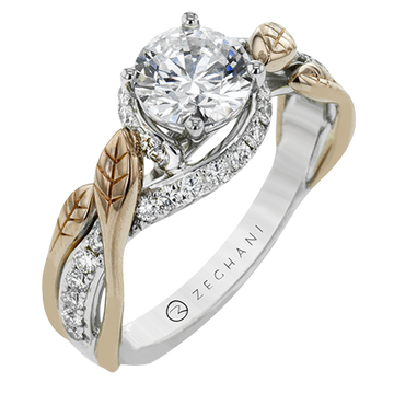 Ladies Two-Tone Engagement Ring ZR1389