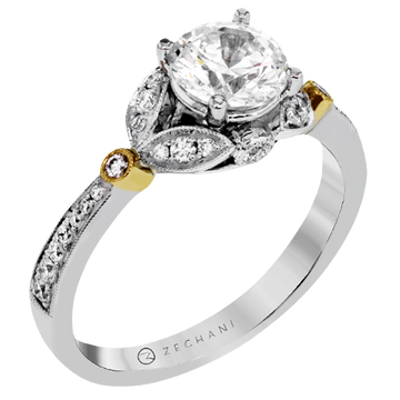 Ladies 14k Gold Engagement Ring ZR1390