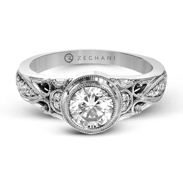 Ladies 14k Gold Engagement Ring ZR1397