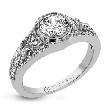 Ladies 14k Gold Engagement Ring ZR1397