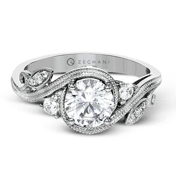 Ladies 14k Gold Engagement Ring ZR1470