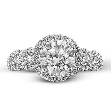 Ladies 14k Gold Engagement Ring ZR1494