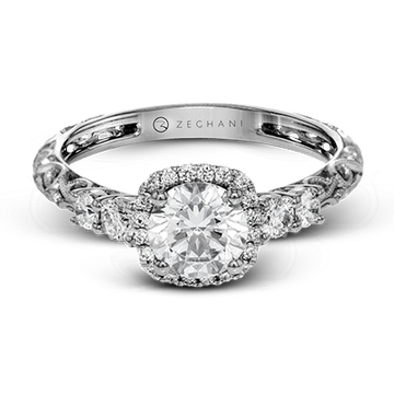 Ladies 14k Gold Engagement Ring ZR1500