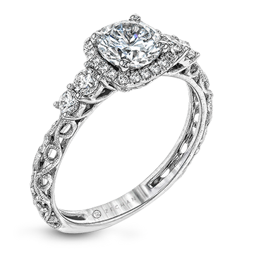 Ladies 14k Gold Engagement Ring ZR1500