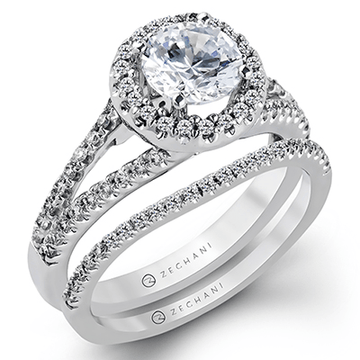 Ladies 14k Gold Engagement Ring ZR152