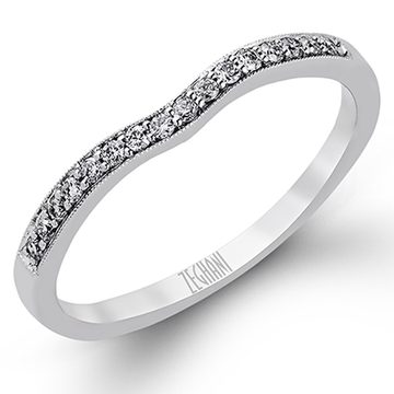 Ladies 14k Gold Wedding Band ZR155