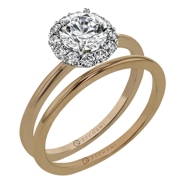 Ladies Two-Tone Engagement Ring ZR1589