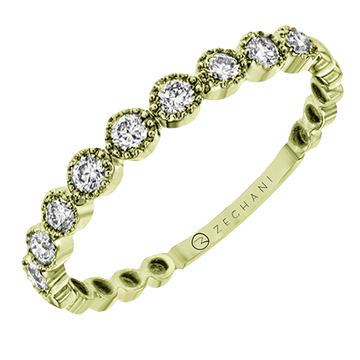 Ladies 14k Gold Wedding Band ZR1608