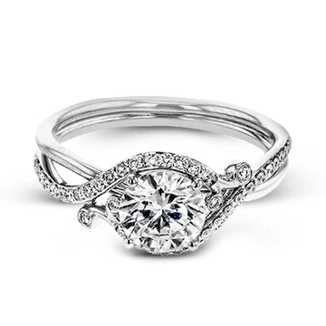 Ladies 14k Gold Engagement Ring ZR1696