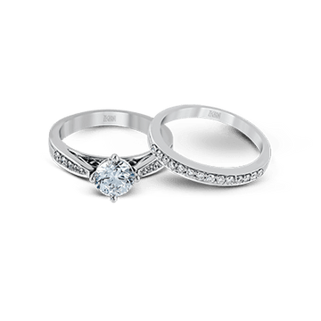 Ladies 14k Gold Engagement Ring ZR204