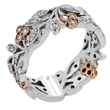 Ladies Two-Tone Engagement Ring ZR220-A