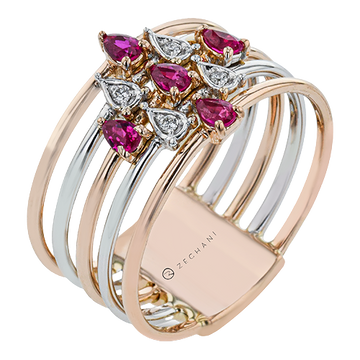 Ladies Two-Tone Fashion Ring ZR2230